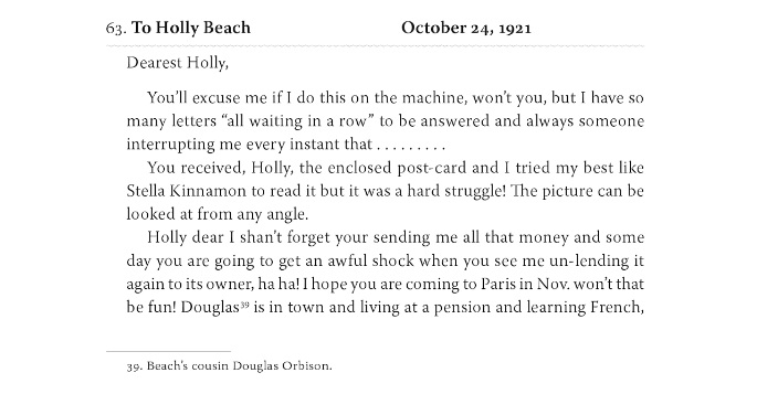 Letter to Holly April 1921