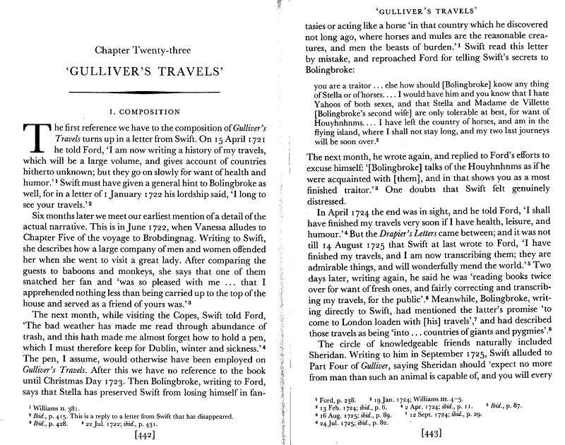 Ehrenpreis on Gulliver's Travels