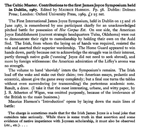 Arnold Goldman, review of Celtic Master