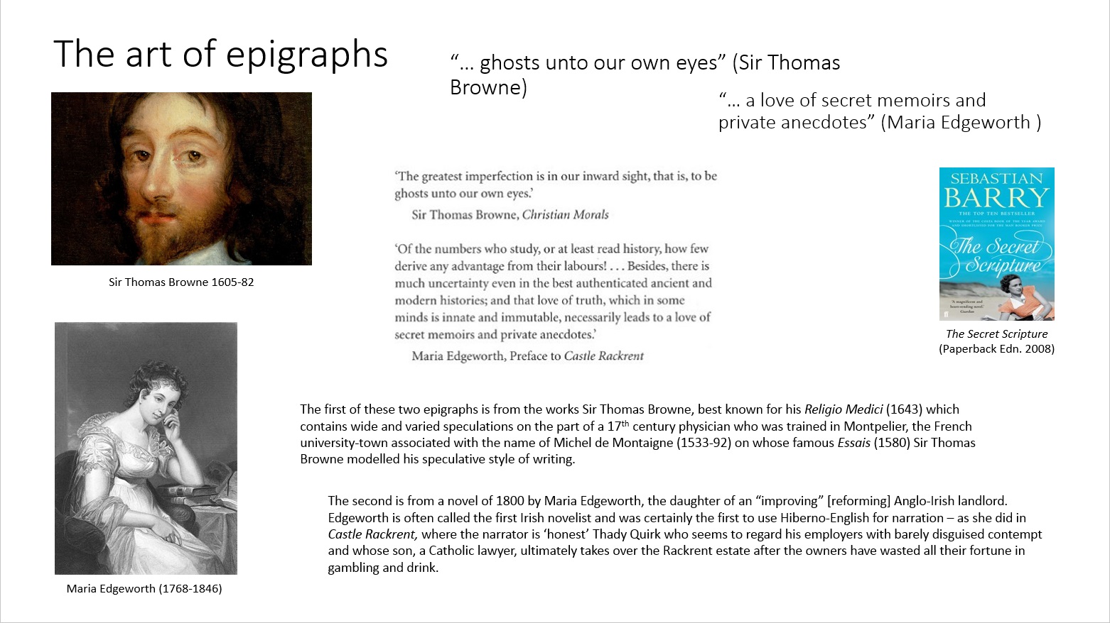 The art of epigraphs
